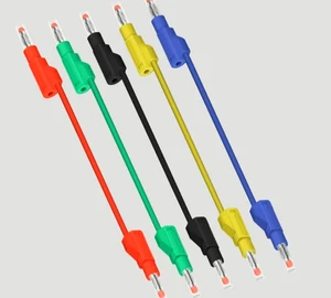 4mm Male/Female Copper Banana Plug Wire with 10A Nylon Safety Sheath for Test Use Can Be Inserted and Extended
