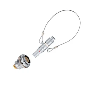 Custom Design Brass Housing Pearl Chrome Plated Copper Gold Plating IP50 Audio/Video Push Pull Straight Circular Connectors