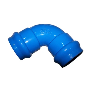 PVC EN12842 Double Sockets Ductile Iron PVC Fittings 90 Deg Double Sockets Elbow