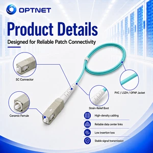 SC Connector Fiber Patch Cord for Patch Panel Optical Transceiver and Switch Port Connection