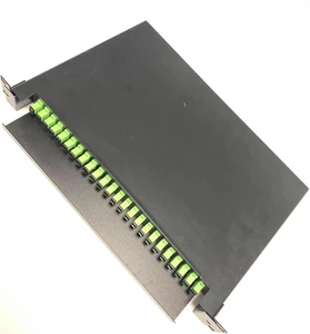Ftth Terminal Fiber Distribution Box 1U Rack Mount 24 48 96 Port ODF Fiber Patch Panel