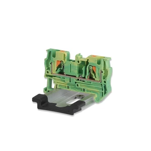 RY-ELE 0.2mm2 RPT4-PE 2-Pole Direct In-Line Feed Ground Terminal Block DIN Rail Automotive Application Copper 24-10 AWG 32A