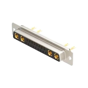 D-SUB 21W4 Female Connector Cup Pin Type Straight Gold Pin High Current Solder 21W4 Connector for Cable