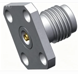 2.40mm RF Coaxial Connector 50GHz 5000M 4 Hole Flange
