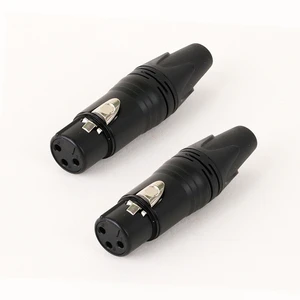 High Quality Audio Cable Connector,3 4 5 6 7 Pin Nickel Plated Female Plug for Car Home Theater Radio XLR-F Microphone Connector
