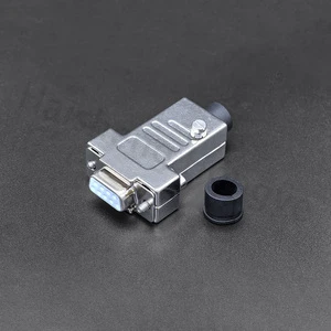 DB9 D-sub Connector DB 9 Pin Metal Housing Male Female RS232 Serial Port Solder Type Plug for Industrial Automation PLC Control
