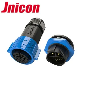 Jnicon M25 Power Data Combination Waterproof IP67 Plastic Outdoor Electrical Cable Connector