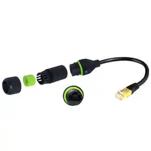 Bulk IP68 Waterproof RJ45 CAT6 Connector M20 Heavy Duty Nylon Copper Contact Industrial Ethernet Wholesale Distribution Networks