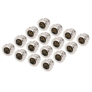 Mini XLR Panel Connector 3 4 5 6 7 Pin Male Plug Chassis Socket Small XLR Audio Microphone MIC Connector