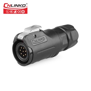 CNLINKO LP12 8 Pin Male Connector Plastic Version Soldered Type Power Xlr Electric Waterproof Aviation Connector Manufacturer