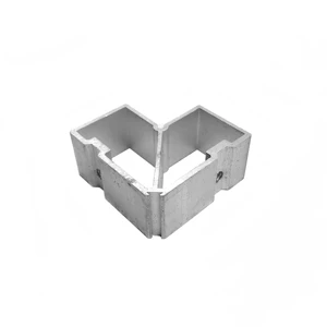 OEM Aluminum Curve Profile Corner Joint For Window & Door One Piece Molding Door Window Connector Fitting For Home & Hotel Use