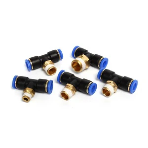 For SNS SPB Series One Touch T Type Connector Plastic Quick Fitting Air Pneumatic Male Branch Tee Three Way Joint Pneumatic