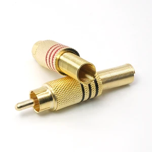 Brand New Welded Audio and Video Plug RCA Audio Cable Audio Speaker Power Amplifier Connector