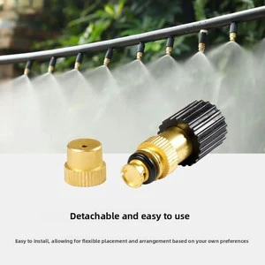 F128 Single Atomizing Micro-sprinkler KY-Copper Nozzle Long Short 6mm Drip Irrigation Series Accessories Agricultural Gardening