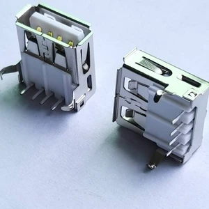 LITECONN USB Female a Type 2.0 90 Degree DIP Ethernet Connectors RoHS Compliant