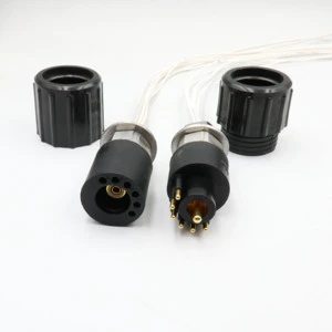 1 Coaxial with 6 Power Supplies Audio Coaxial Deep-sea Underwater Connector. Underwater in Marine Lakes