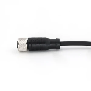 KRONZ M12 Circular Connector with Pre-assembled Cable Female Male Straight PVC Unshielded 3/4/5/8/12 Pin Cable Connectors