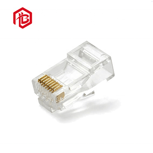 High Performance CAT5 UTP Modular Plug Ez Type Cat5e Cat6 8p8c Shielded Pass Through Ethernet Rj45 Cable Connector