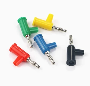 4mm Crimping Gun Type Copper Nickel Plated Banana Plug Tip Connectors Audio Plug Screw Connection Without Welding