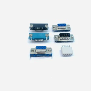 9P/15P/25P/37P DB D-Sub Socket Connector Right Angle/Vertical 9 15 22 Pin D-Sub Socket for Vertical Orientation