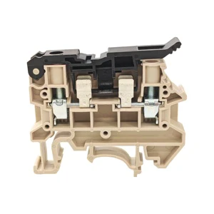 DK4N-TF Fuse terminal blocks Screw Connection 600V 12A Beige DIN Rail Terminal Blocks