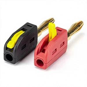 Globaltone GHC-1001 4mm High Current 32A/250V Quick Connect Solderless Copper Banana Plug Terminal 0.2-2.5mm2 Wiring Range