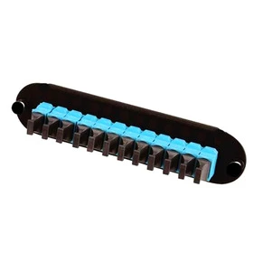 FASO 12 24 48 Port Fiber Optic Face Plate FTTH Optical Terminal Box DIN Rail Mount SC/LC/FC/ST/MU Connectors Metal 5G
