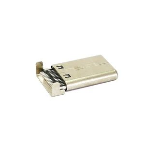 OEM/ODM manufacturer high speed data interface SMT type 90 degree longer pin USB3.1 24pin USB-C Type C male plug Connector