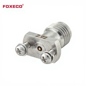 FOXECO 2.92mm PCB DC-40GHz Panel Mount RF Coaxial Male Connector for Vector Network Analyzers and Phased Array Radar Systems