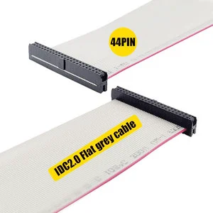 Idc Port 2.0mm Pitch 2x22 Pin 44 Pin Gray Flat Ribbon Cable Assembly Box Header Connectors Cable