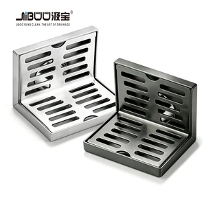 Modern SUS304 Stainless Steel L-Shape Corner Wall Drain Indoor & Outdoor Floor Drain Custom Available