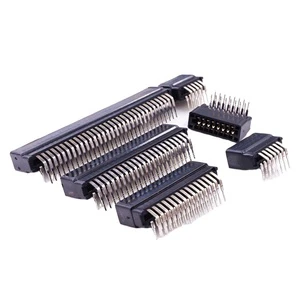 2.54 mm Pitch 8 10 12 14 16 20 22 24 26 30 36 44 50 60 62 64 72 Pin PCB Slot Gold Finger Right Angle Card Edge Connector
