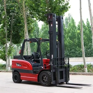 New CE Certified Battery Operated Mini Compact Electric Forklift 1Ton 4 Wheel Powered Pallet Truck Farm Warehouse Workshop