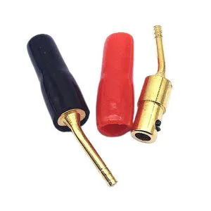 2mm Banana Plug Gold-Plated Copper Audio Amplifier Wiring Connector Pin Type Banana Head