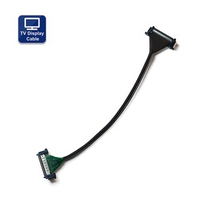 ICape 51-Pin 0.5mm Pitch LVDS FFC Cable PVC Jacket Tinned Copper Conductor AC100V DC200V Customizable Length for LCD/LED
