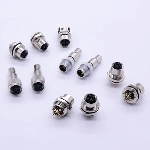 M12 Connectors Ethernet Cate6A Fibre Optic Cables Connector 8 Pin X-code M12 Connector Accessories