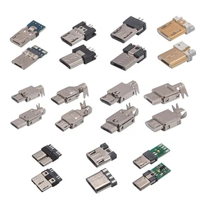 Factory Direct Sales Female Ultra-thin Clamping Plate Type with Micro USB Connectors