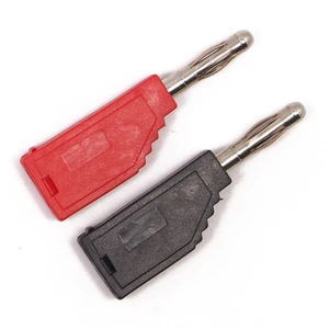 4mm Stackable Banana Plug High Current Audio Connector with Nickel Plating for Secure & Durable Electrical Connections