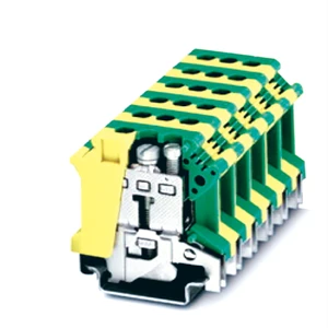 Competitive Plug in Double Level Straight Through Grounding Terminal Block