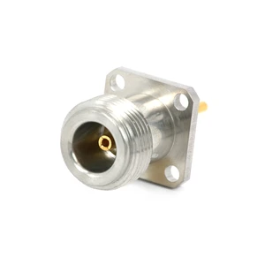 Panel Mount N Type Female Jack Straight RF Coaxial Connector