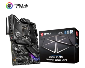For MSI MPG Z490 GAMING EDGE WIFI Original New Desktop Gaming Motherboard Single DDR4 Memory Channel Integrated Graphics Card