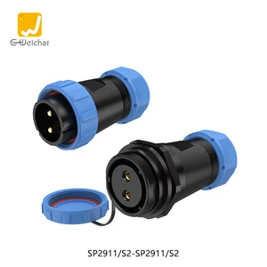 E-Weichat SP29 Series Aviation Connector IP68 Waterproof Circular Male/Female Plug 2-26 Pin 10A Gold Plated Wire Connections
