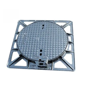 Ductile Iron Manhole Cover in Larger Size Diverse Casting Hatch Heavy Type D400 with Locking System Black Parking Safety Durable