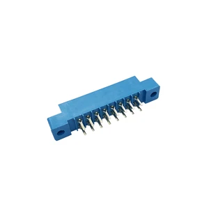 KERRYEE ECD846 3.96mm Card Edge Connector 16P Blue 805 Copper Pin Type PCB Nylon Housing IP67 Rated