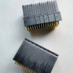 112 High Speed Connector Plug Male Blades Board Edge Through Hole Right Angle Black MULTIGIG Full Right End 1410188-3