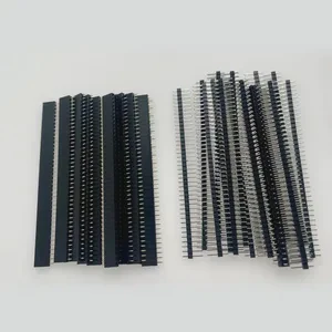 10pcs 2.54mm 40 Pin 1x40 Single Row JST Connector Strip Board Male Female 2.54 Breakable Pin Board Board Mezzanine Connectors