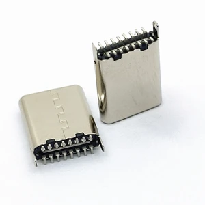 Type C 16-Pin Vertical Surface Mount Male Socket 10.5mm Height USB 3.0 Charging Connector