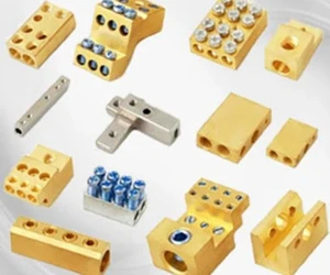 Premium brass terminal block for panel board high conductivity electrical connector for power distribution systems