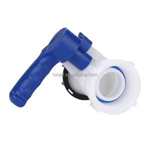 Tonjet Durable IBC Ball Valve 62mm S60x6 BSP Female Thread Tank Adapter Replacement Tap for Industrial Liquid Container Outlet