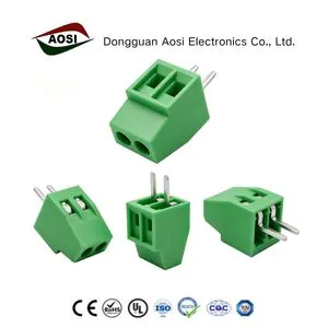 AOSI PCB Screw Terminal Blocks Connector 2.54mm Pitch 2P 3P 4P 5P 6P 7P 8P 9P 10P 12P 16Pin 150V 6A DG308-2.54 Terminals